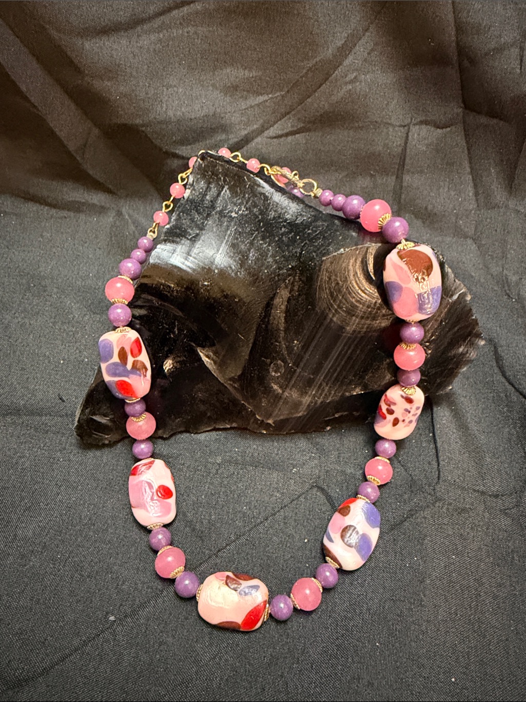 Vintage 60s Glass Bead Chocker